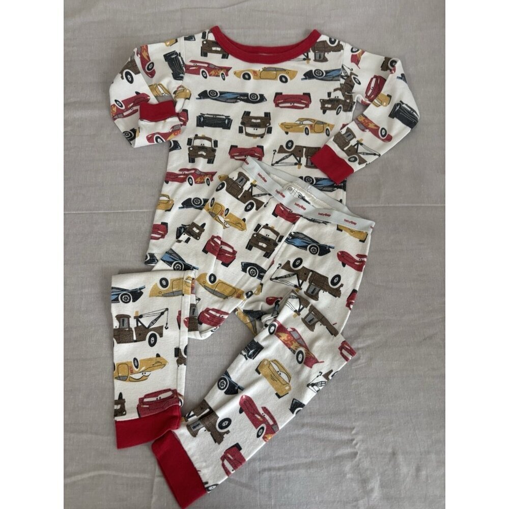 Disney Pixar Cars Pajama Set Long Sleeve/ Pant Set‎ Boys Kids 4T